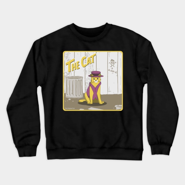 The Cat Crewneck Sweatshirt by felipeoferreira